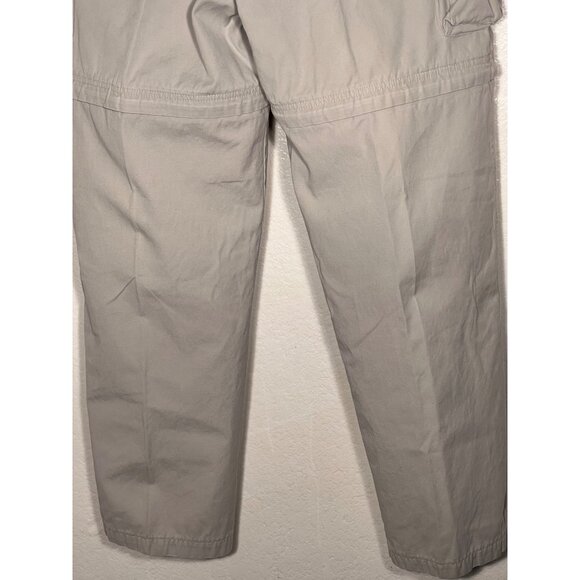 Cabelas Cargo Pants 38x32 Reg  Tan Extra Pockets Outdoors Comfort Convertible - Picture 13 of 16